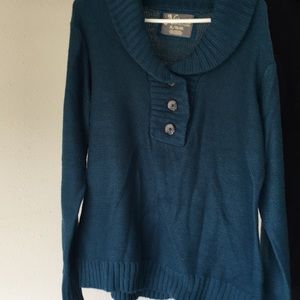 Teal sweater